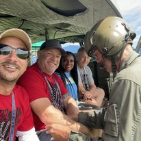 Up in the air with local heroes.