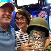 Supporters at a community fundraiser benefiting local veterans.